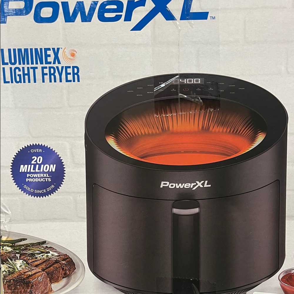 Power XL  Luminex Light Fryer family size 5.3 Qt nib 2- year Manf warr..